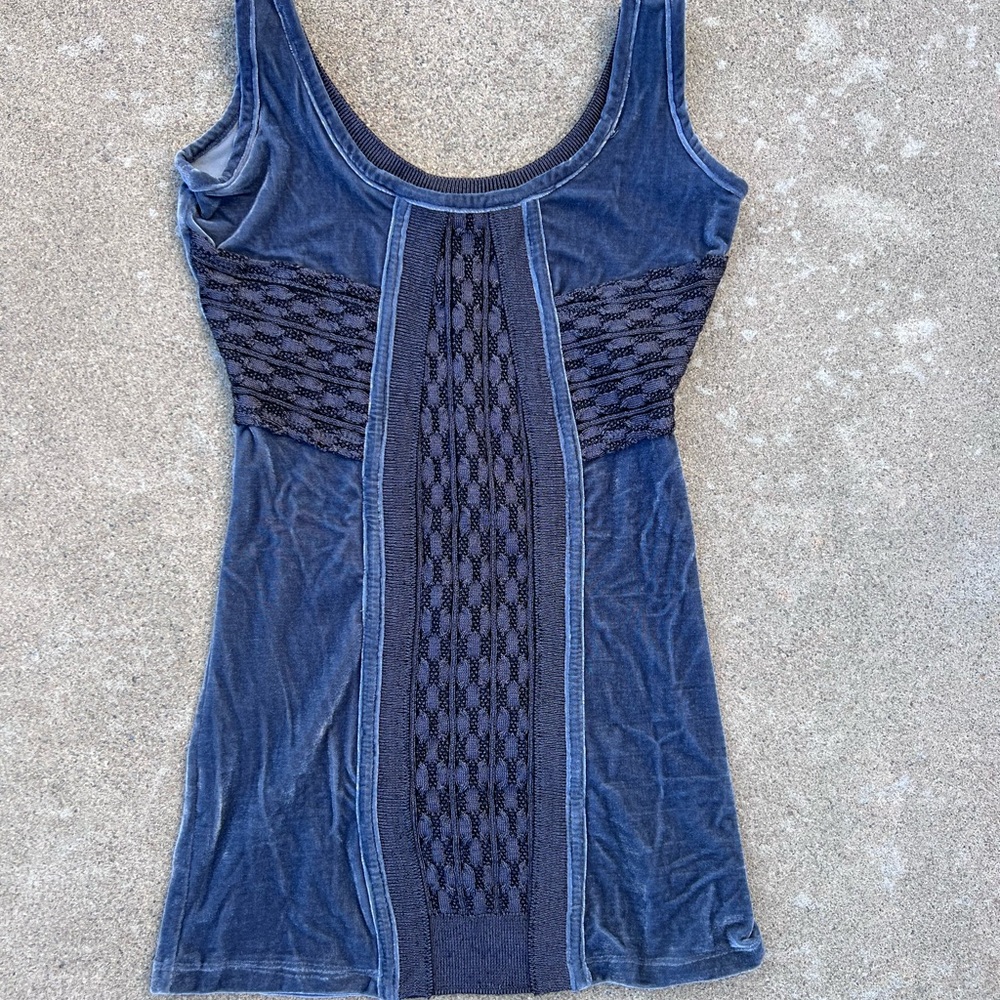 Free People Velour Velvet Tank Size S